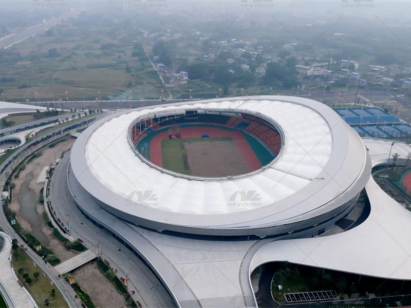 Struktura vzduchov&eacute; membr&aacute;ny pro v&iacute;ce sportovn&iacute;ch stadionů