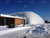 Enorme c&uacute;pula inflable de aire con buena resistencia a la nieve
