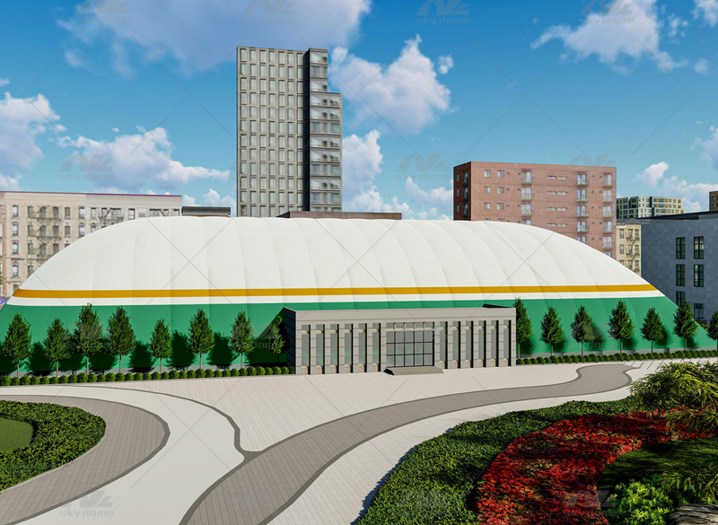 Structură gonflabilă adaptată pentru fitness