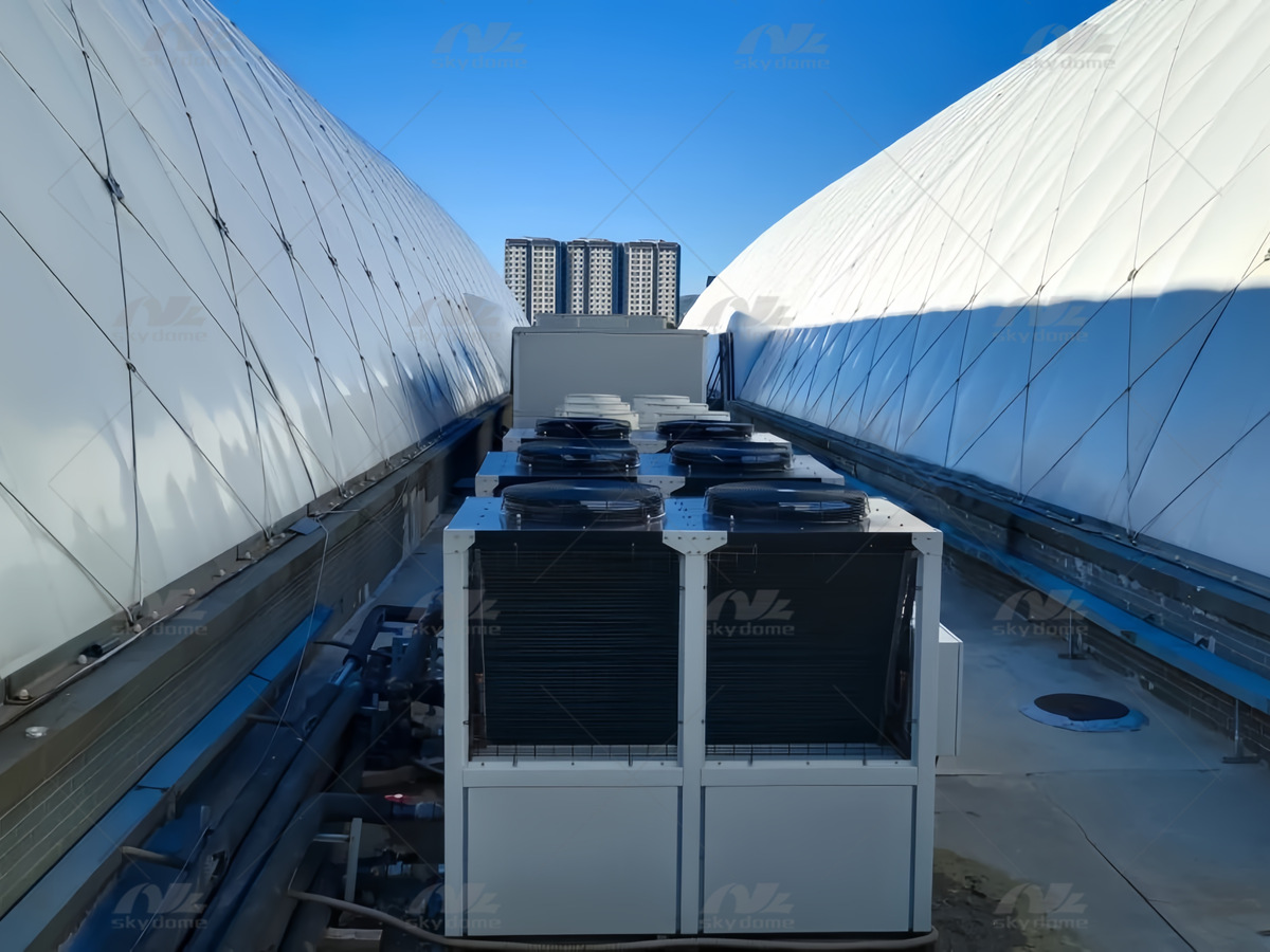 PVDF Dual Inflatable Air Inayoungwa mkono Nyumba za Michezo za Kimuundo