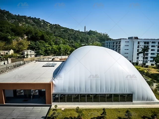 D&ocirc;me gonflable de basket-ball &agrave; membrane PVDF &agrave; air