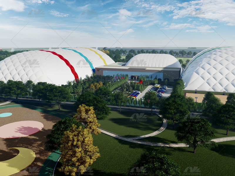 High Strength PVDF Air-Supported Structure para sa Multi-Sport Complex