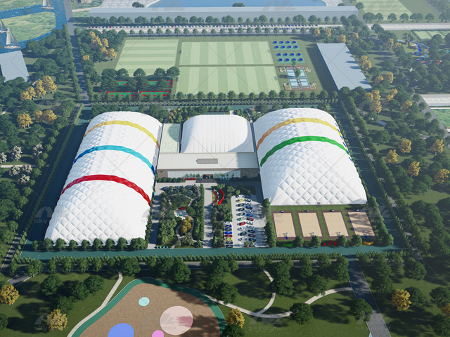 주민 종합운동을 위한 스포츠 에어돔 