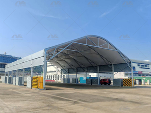 Trekstof Professionele demonteerbare militaire hangar