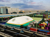Uppbl&aring;sbar Sports Park Air Dome i Riverside Park
